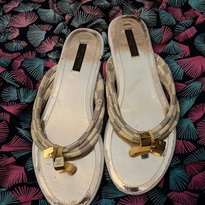 Louis Vuitton sandals with dust bag